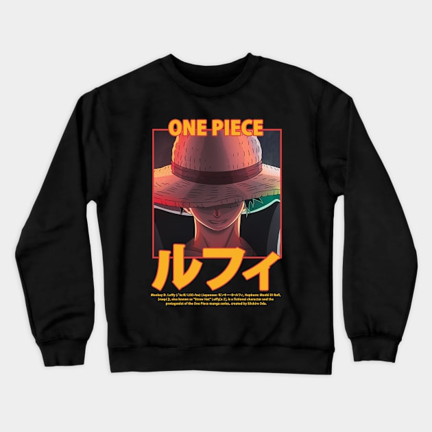 monkey d luffy Crewneck Sweatshirt by HokiShop